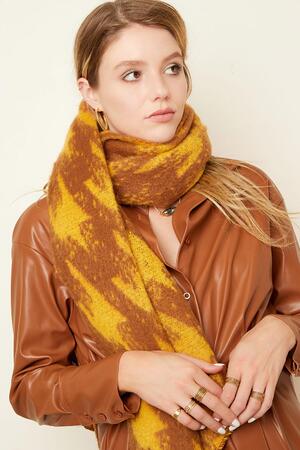 Winter scarf Brown Polyester h5 Picture4